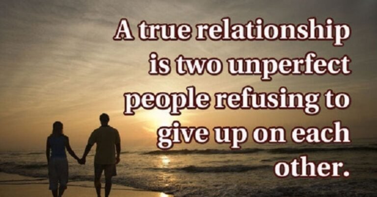 A True Relationship is Two Imperfect People Refusing to Give Up – Tymoff